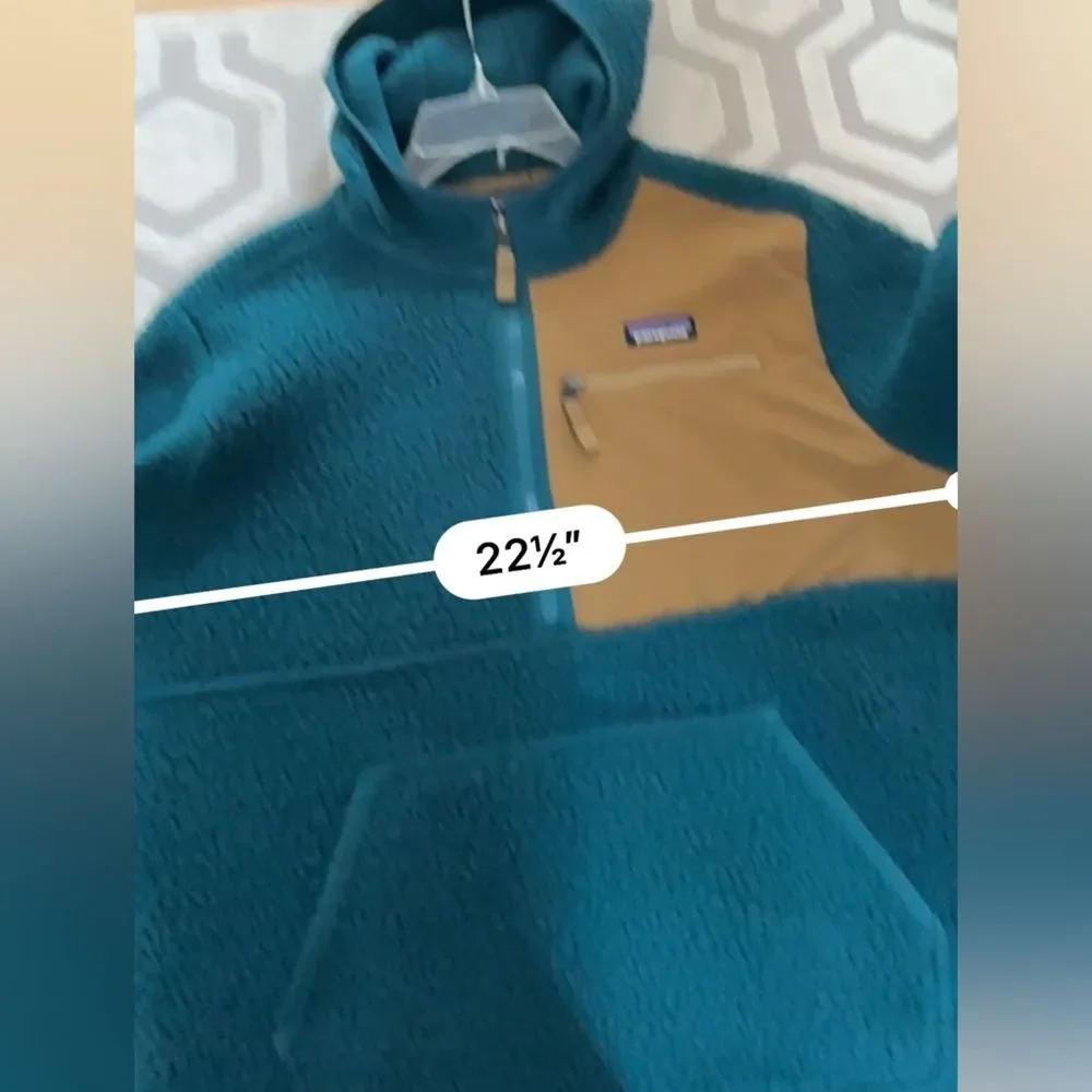 Patagonia Men's Retro Pile Pullover in Dark Borealis Green M